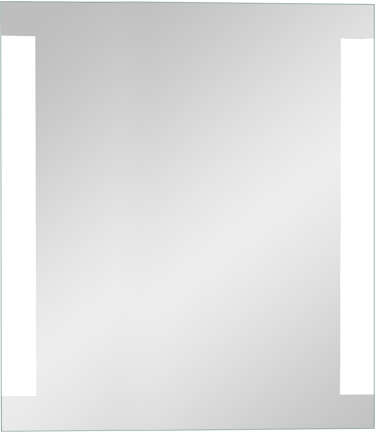 Linie Lunar miroir rectangulaire lumineux 70 x 80 cm