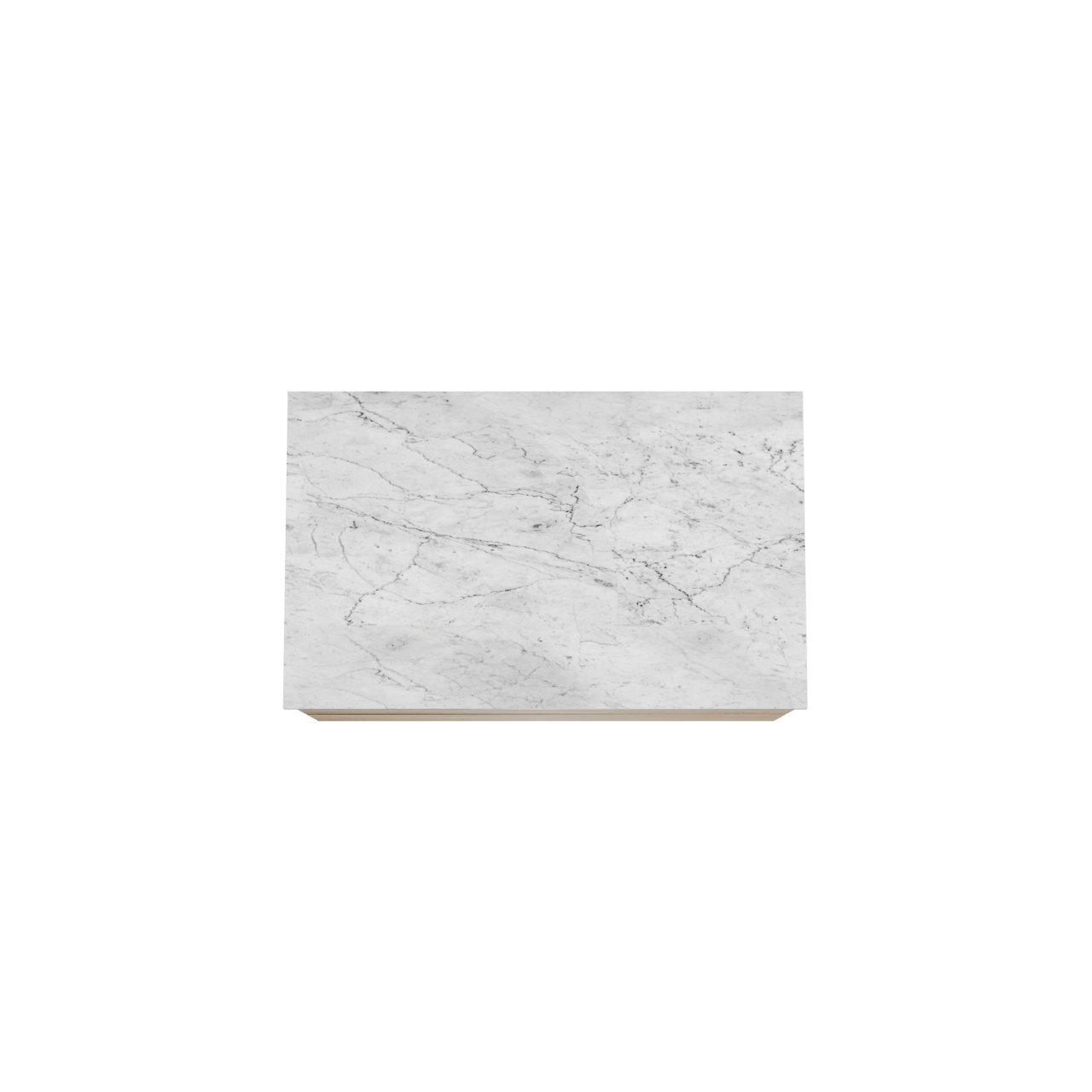 Balmani Mitra meuble salle de bains suspendu 90 x 55 cm chêne brut avec Stretto tablette simple en marbre carrara