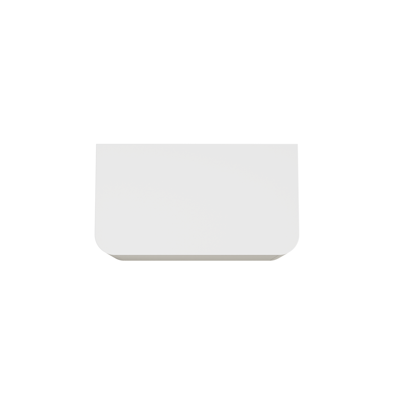 Balmani Moon meuble salle de bains suspendu 100 x 55 cm soie grise avec Moon tablette simple en solid surface blanc mat