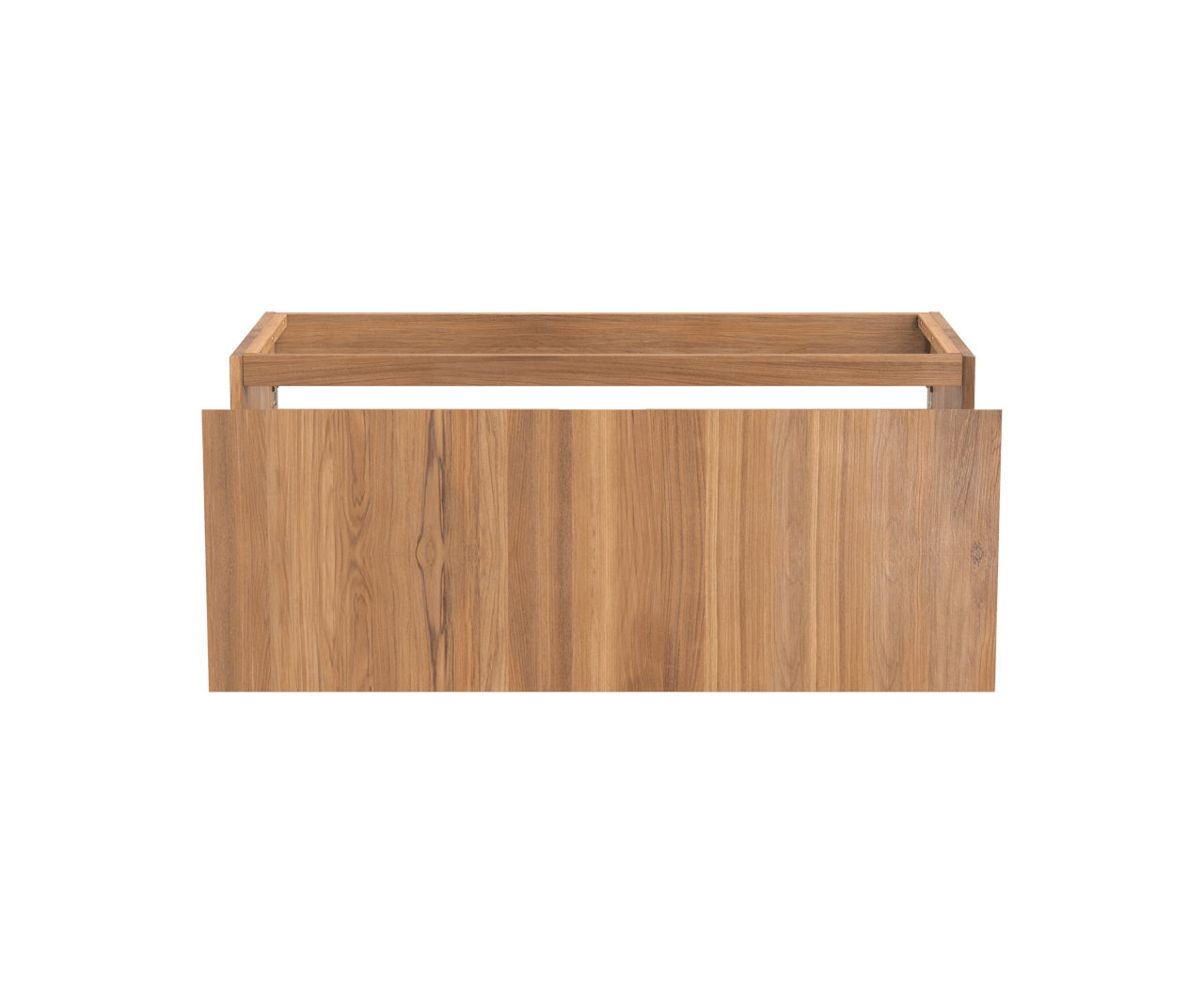 Balmani Idra meuble sous-vasque suspendu 120 x 55 cm teck 2 tiroirs