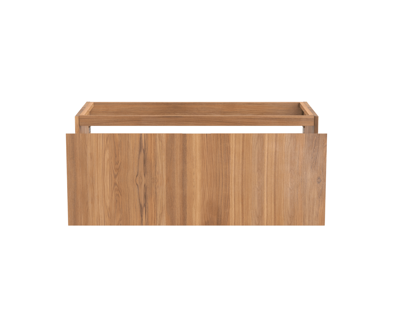 Balmani Idra zwevende wastafelonderkast 120 x 55 cm teakhout 2 lades