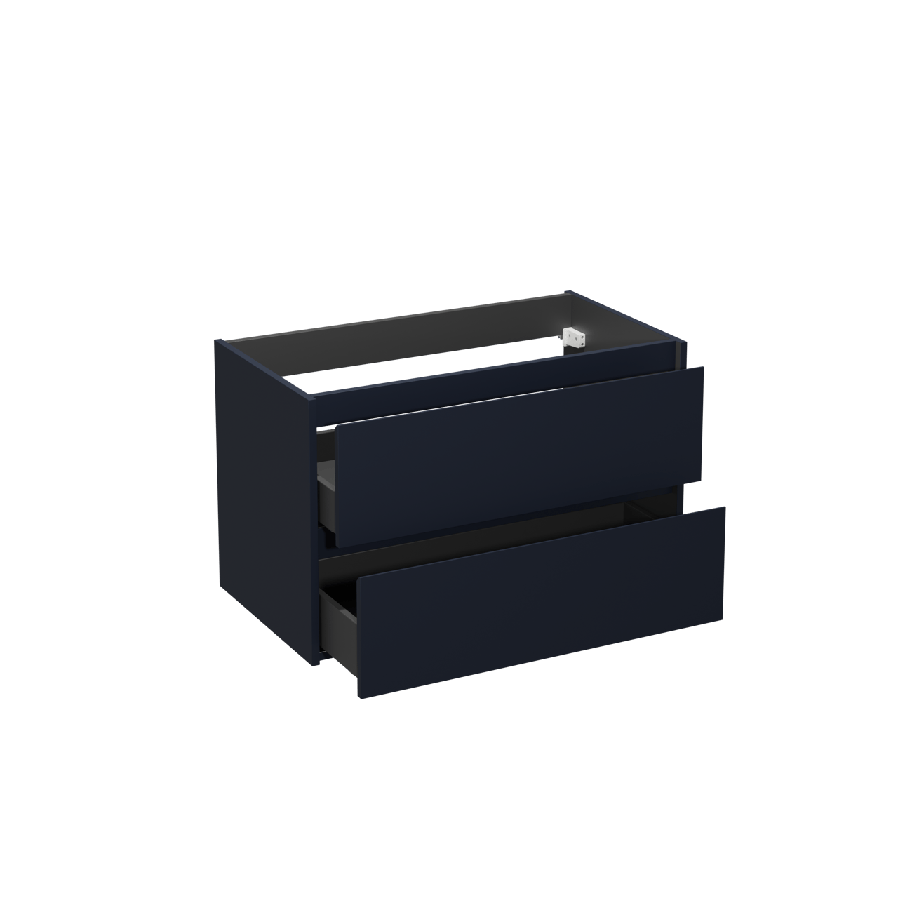 Storke Seda zwevende wastafelonderkast 95 x 52 cm Nachtblauw 2 lades