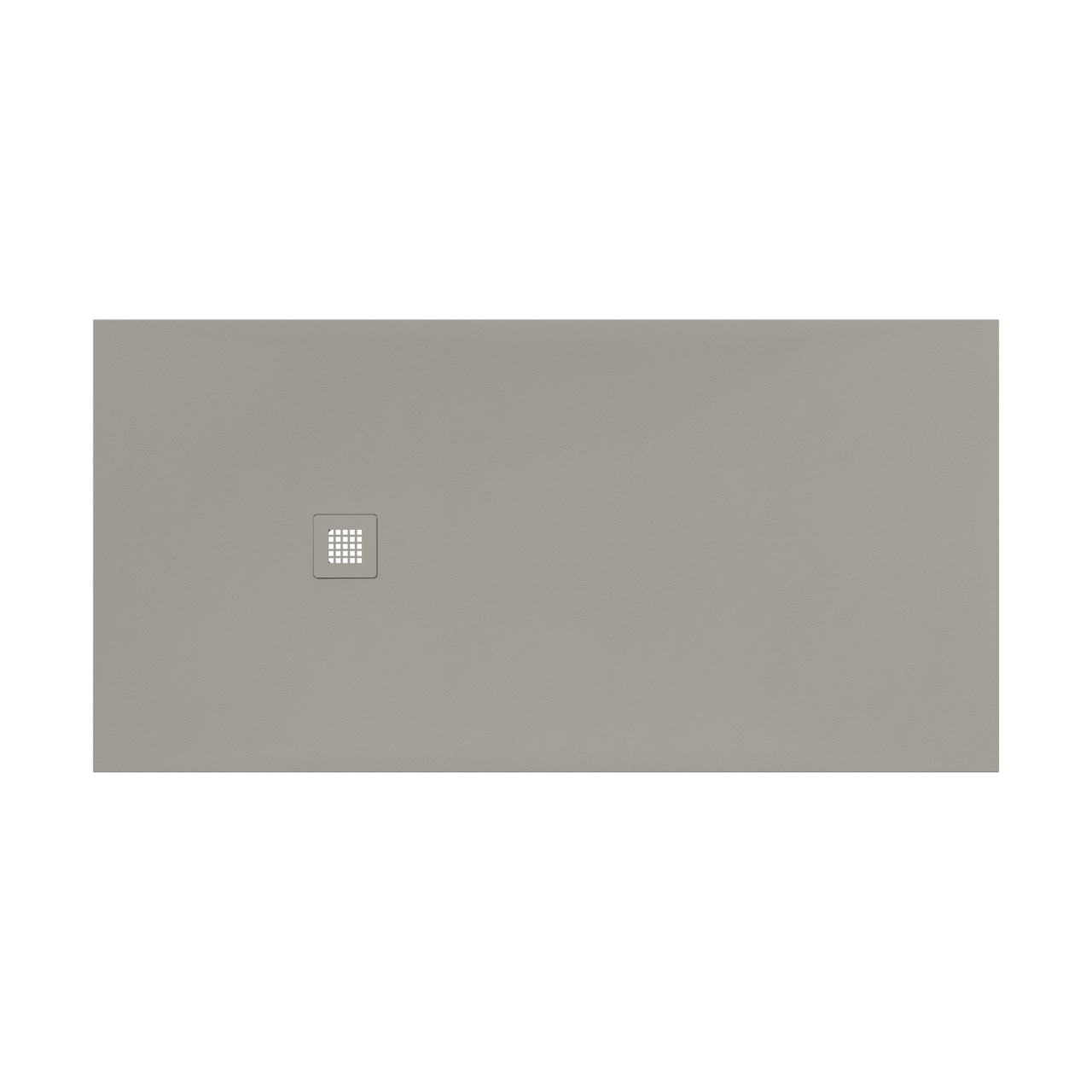 Luca Varess Classy receveur de douche 180 x 90 cm marbre composite gris clair mat structure rock