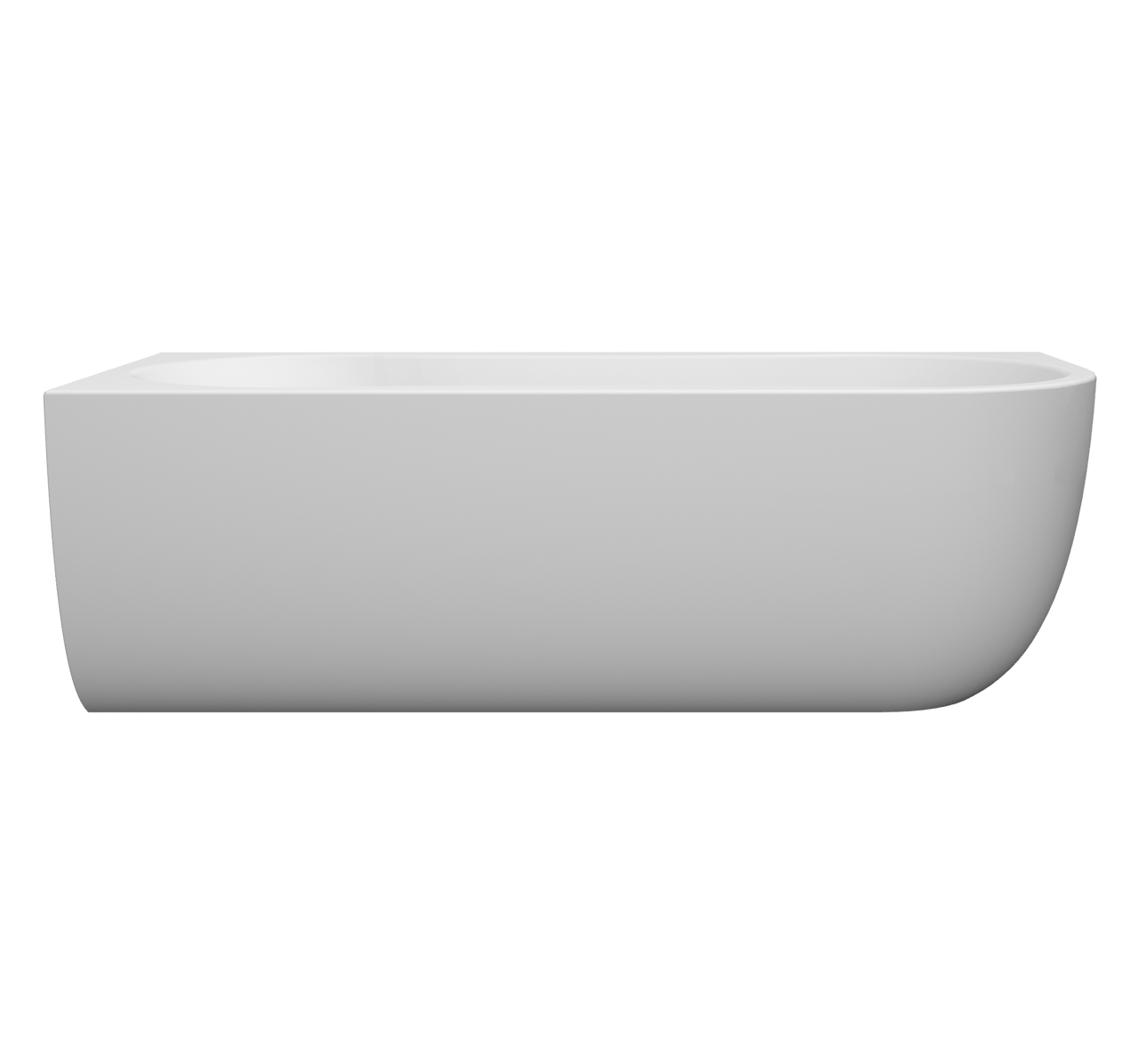 Luca Varess Ophelia tweepersoons hoekbad links 180 x 80 cm acryl mat wit