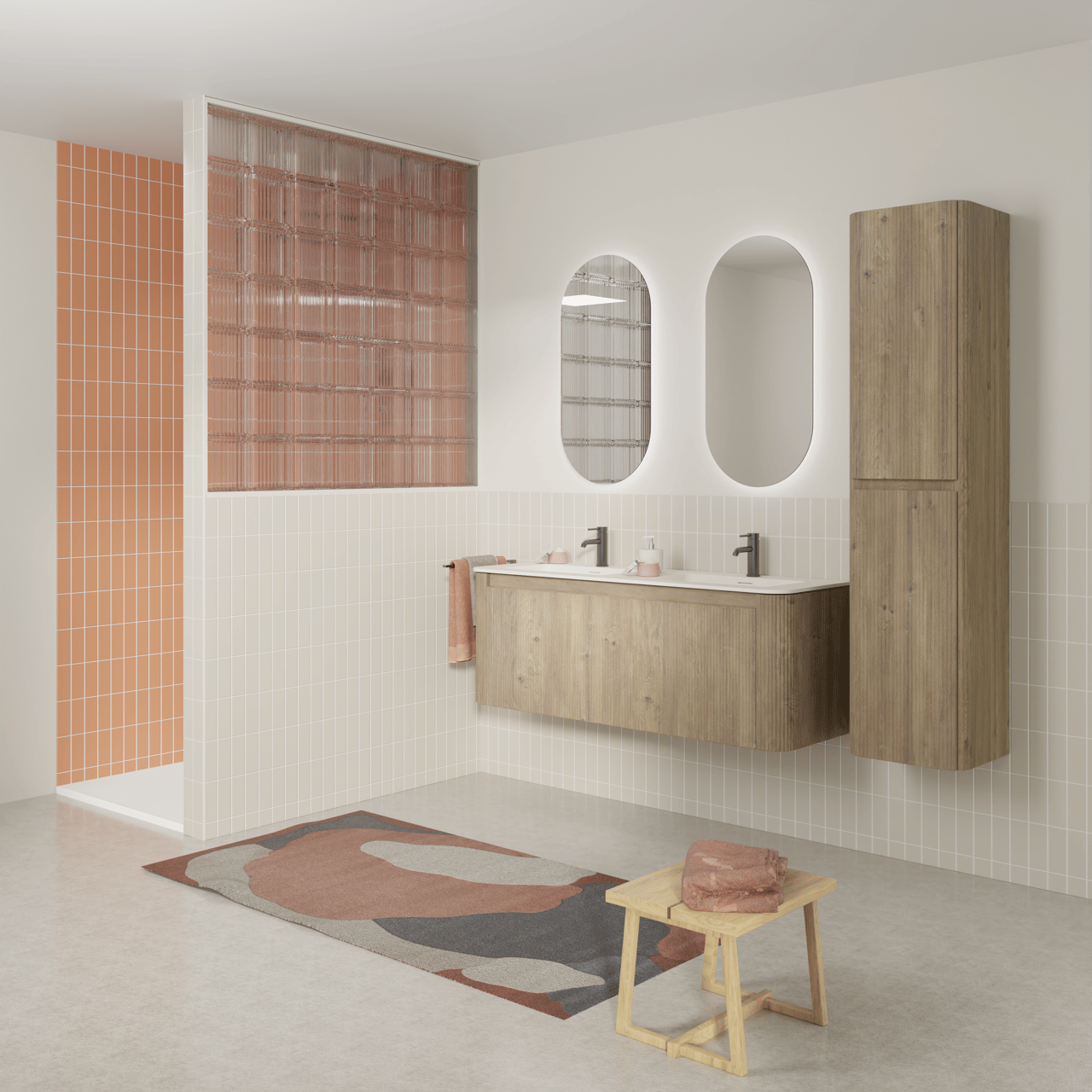 Luca Varess Soto miroir ovale 45 x 90 cm