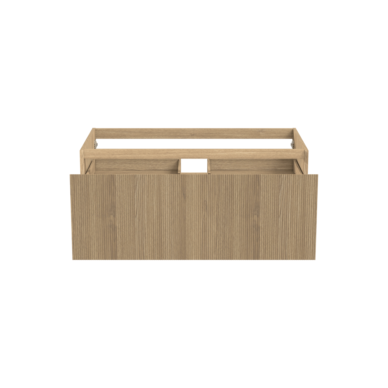 Balmani Fila meuble sous-vasque suspendu 120 x 55 cm plaqué chêne naturel 2 tiroirs