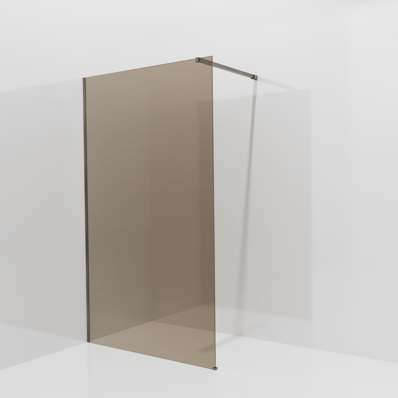 Balmani Modular inloopdouche: 120 x 200 cm, Brons glas, Brushed GunMetal profielen