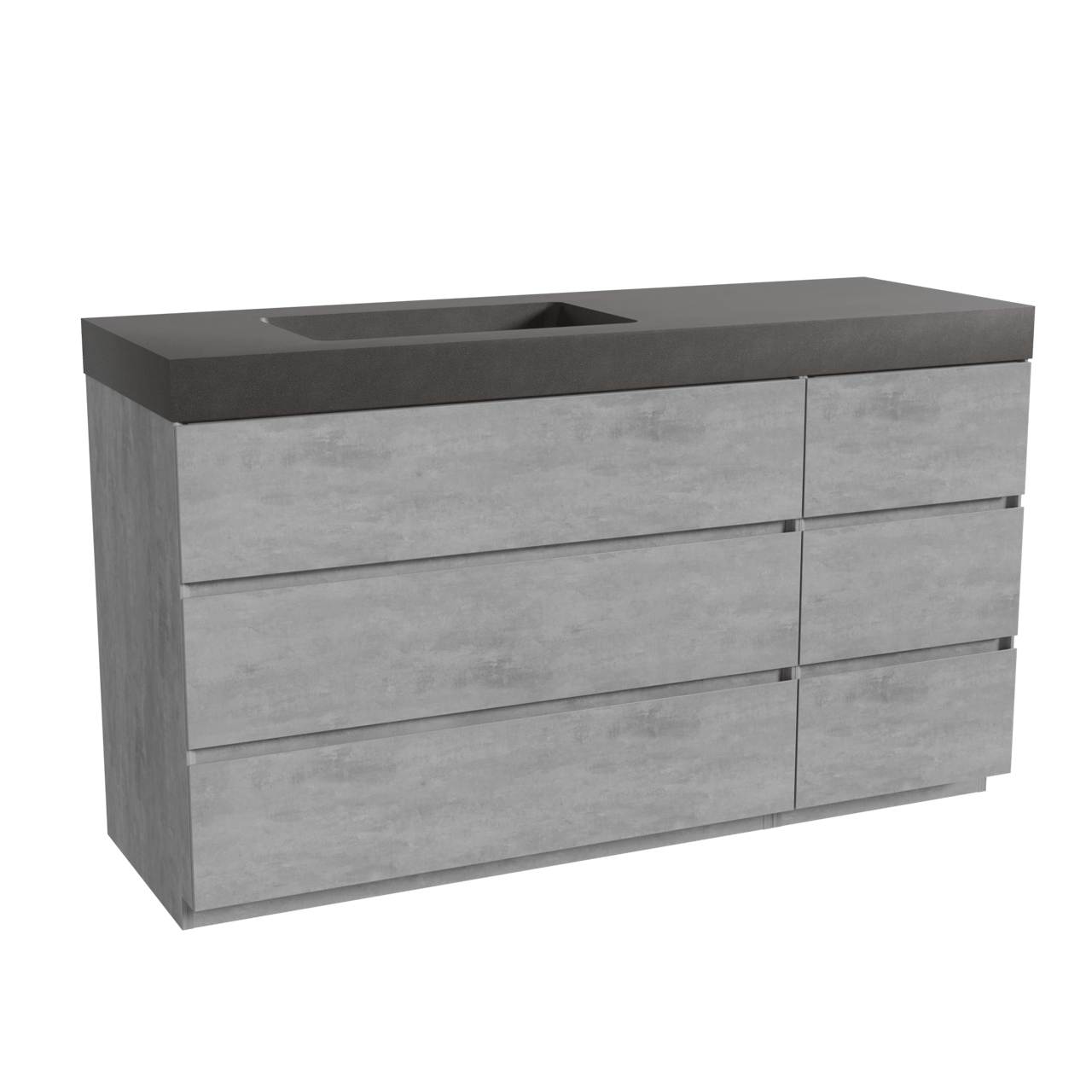 Storke Edge meuble salle de bains avec lavabo Scuro High