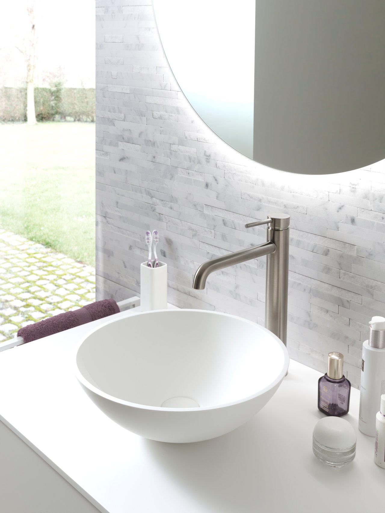 Storke Ronda waskom matte Solid Surface rond Ø 36 cm