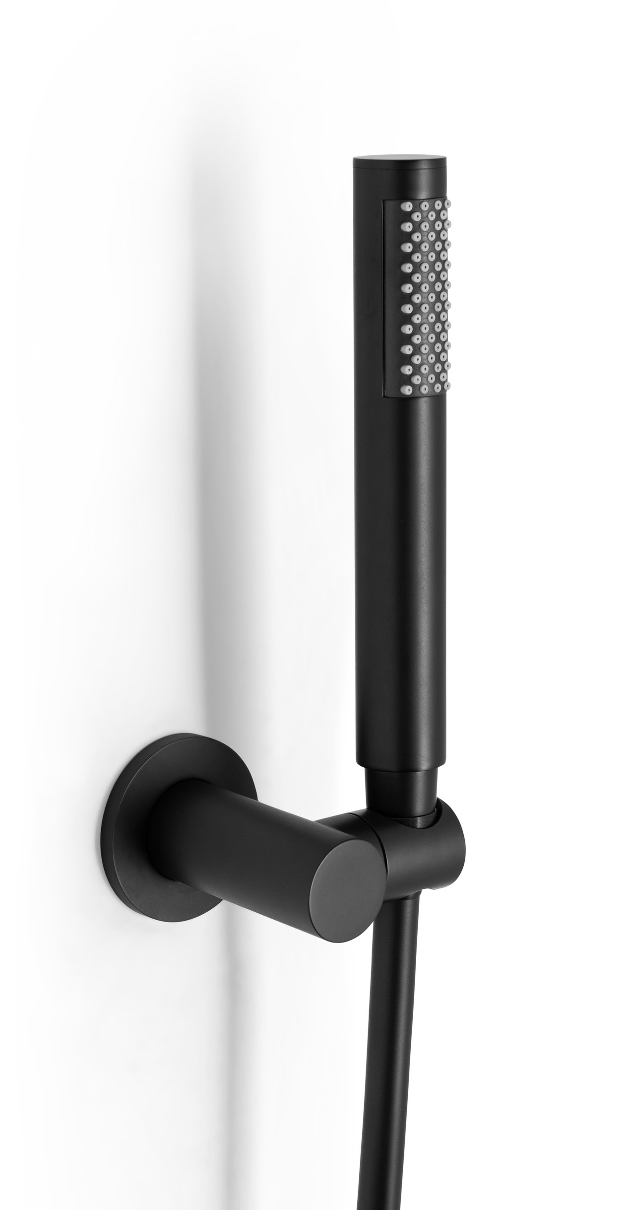 Blaufoss Round douchekop met slang 1 straalsoort Mat Zwart