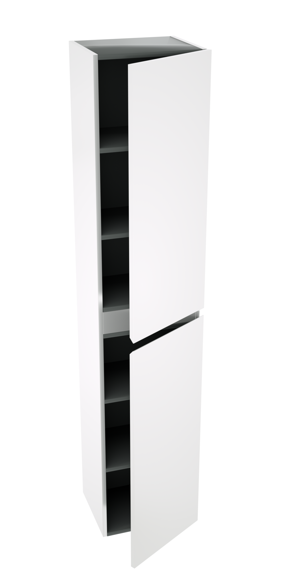 Linie Lado zwevende badkamerkast glanzend wit 35 x 30 x 170 cm