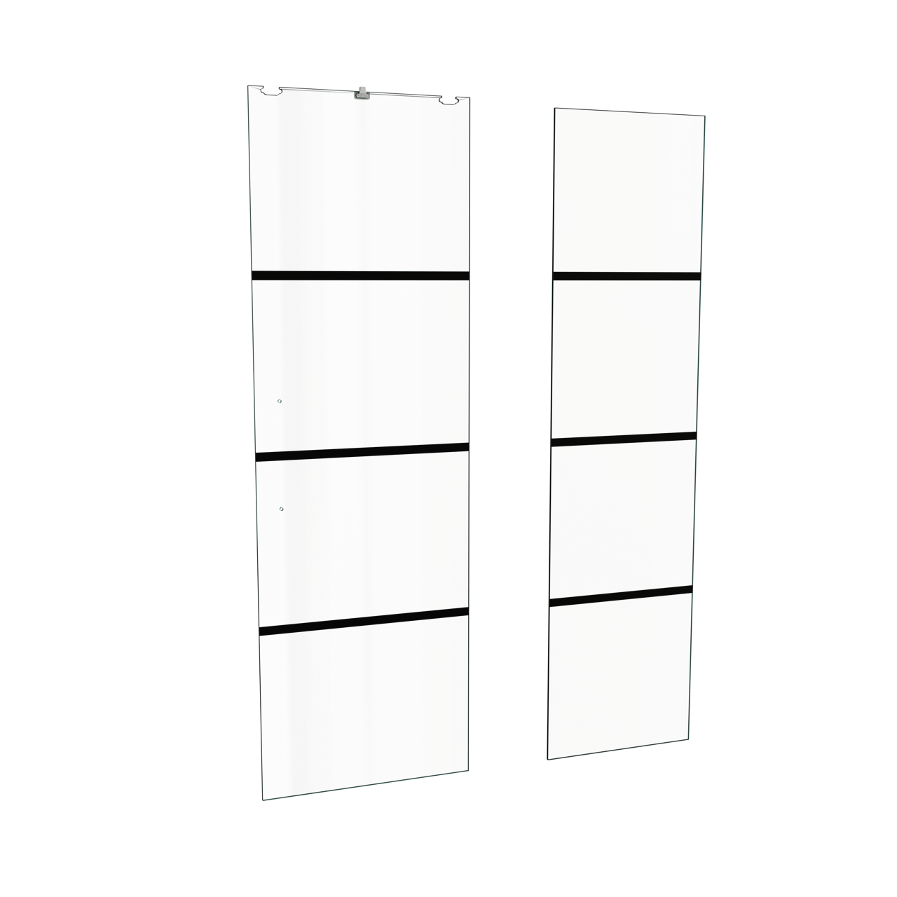 Balmani Senses Design porte coulissante droite 120 cm x 210 cm verre Lined, coating inclus