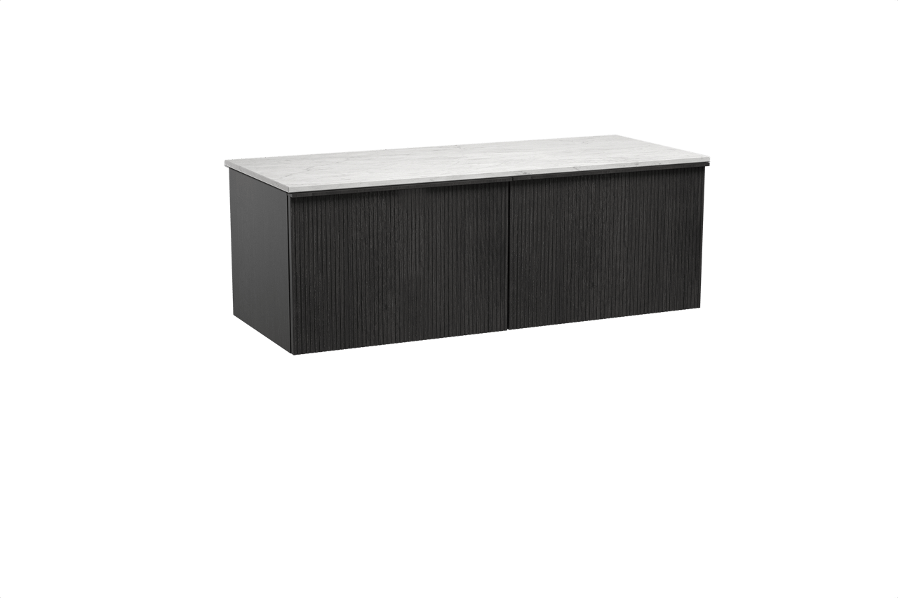 Balmani Forma Badmöbel Set mit Stretto Waschtischplatte für Aufsatzwaschbecken