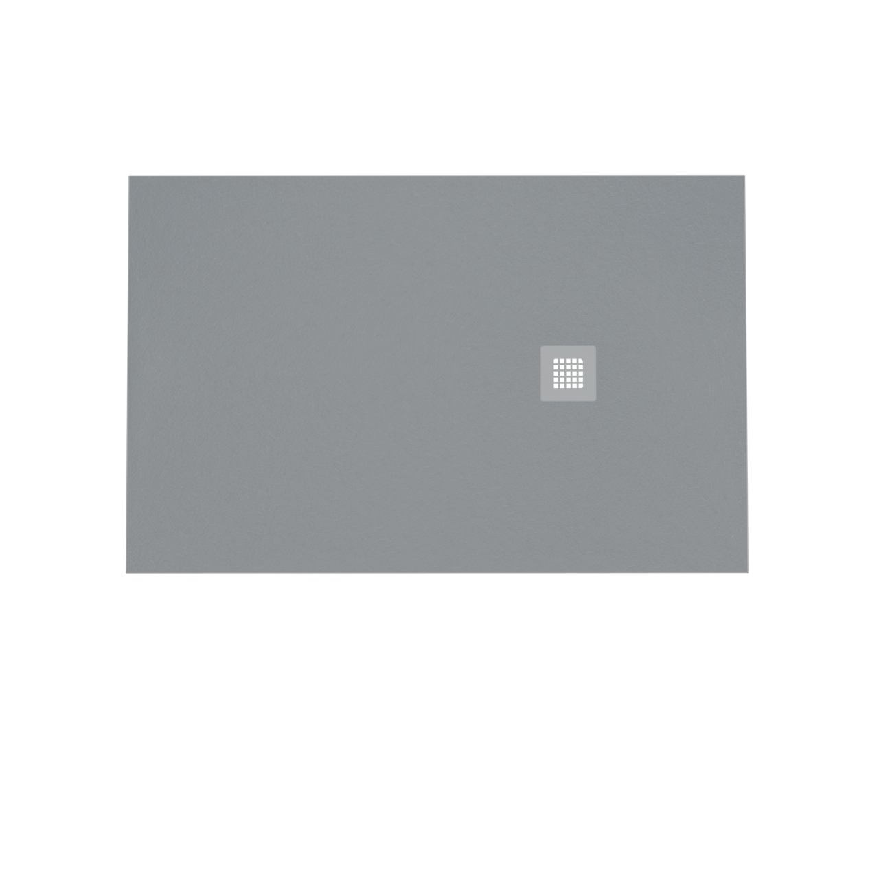 Balmani Vega receveur de douche 140 x 90 cm marbre composite gris foncé texture ardoise