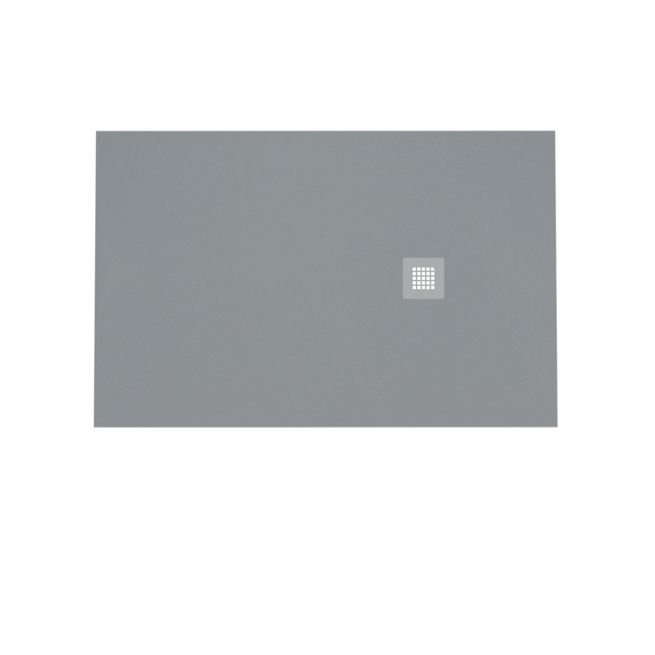 Balmani Vega receveur de douche 140 x 90 cm marbre composite gris foncé texture ardoise