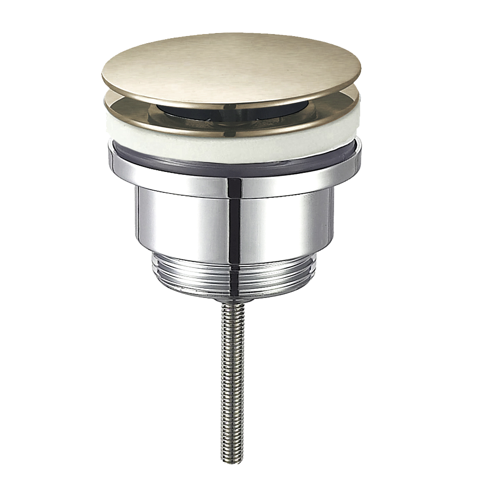 Blaufoss Pavilion Curve Waschbecken Armatur: Erhöht, Brushed Champagne Gold