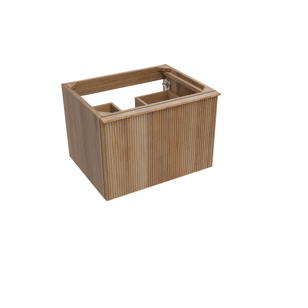 Balmani Forma meuble sous-lavabo suspendu 67,5 x 55 cm teck 2 tiroirs