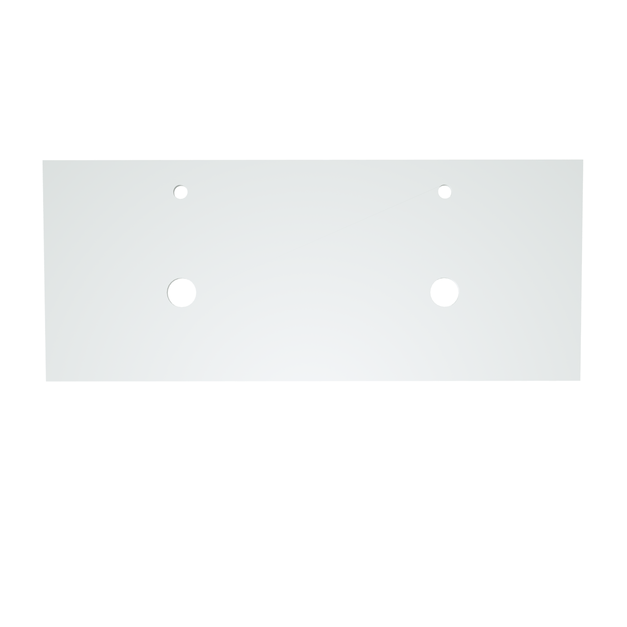 Balmani Facetta tablette double Solid Surface mat 135 x 55 cm