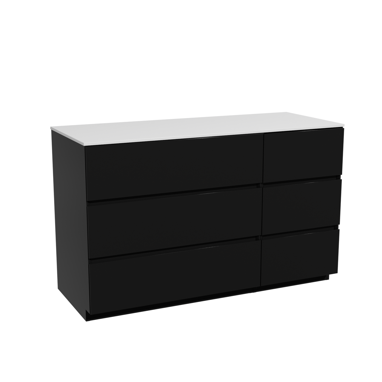 Storke Edge meuble salle de bains avec tablette pour vasques Tavola