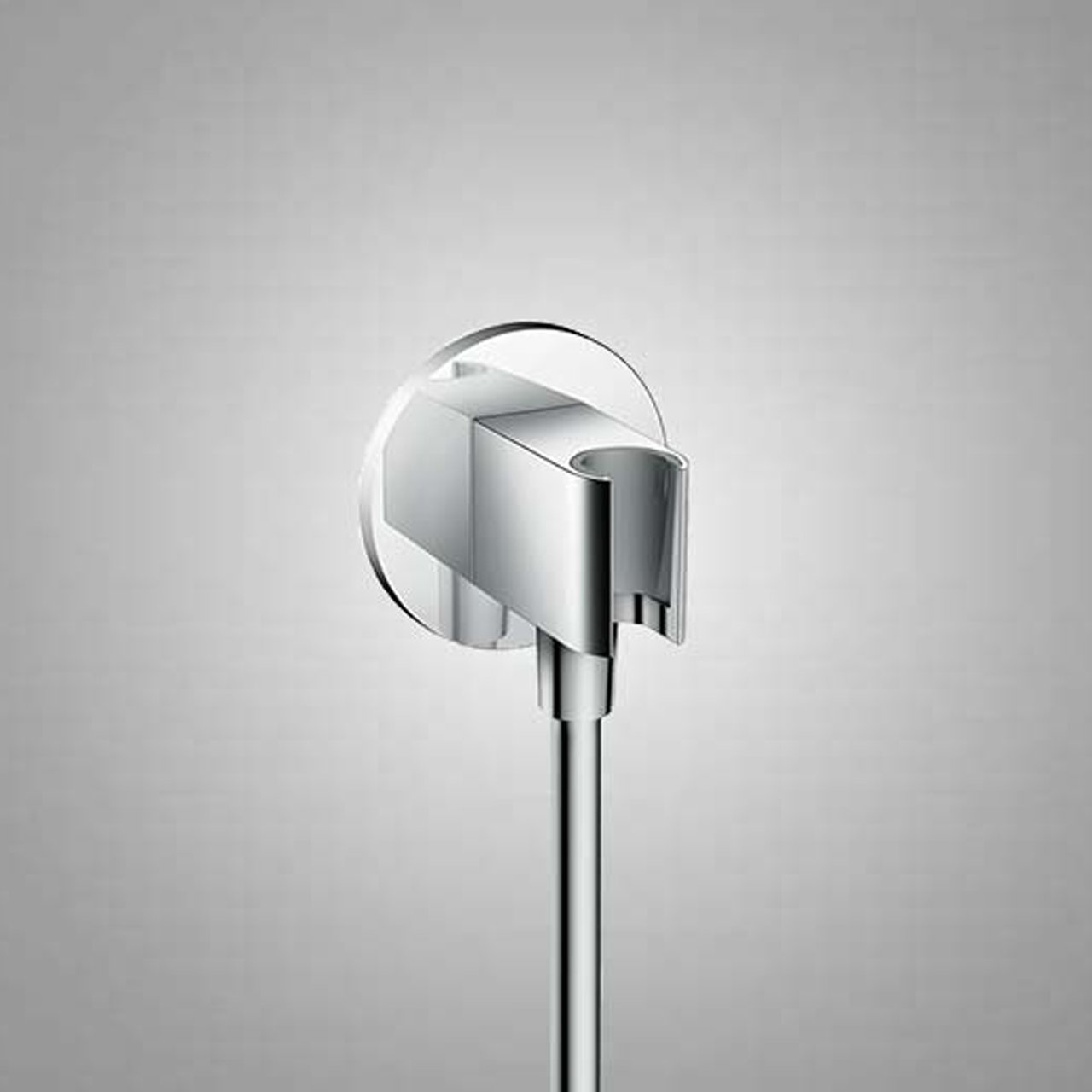Hansgrohe FixFit Porter S Support mural douchette avec coude de raccordement 1/2" chrome brillant