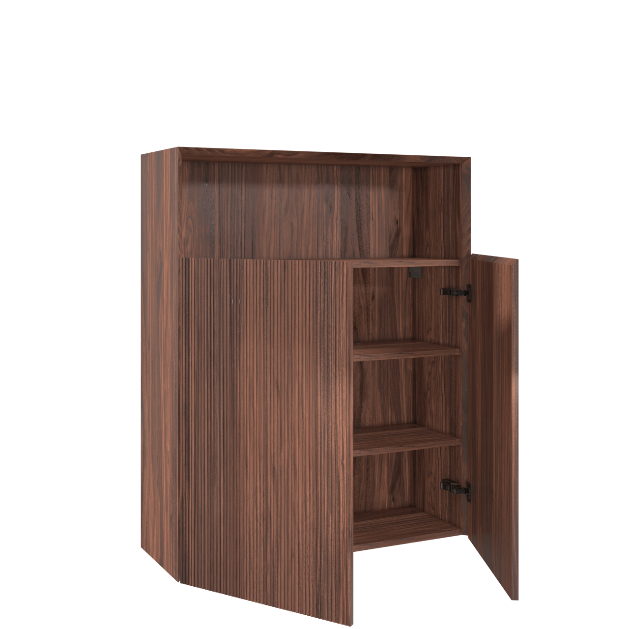 Balmani Fila Badhochschrank: Hängend, Nussbaum, Furnierholz, 100 x 30 x 120 cm