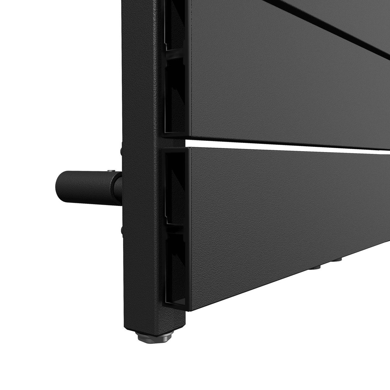 Vipera Teide enkele handdoekradiator 50 x 180 cm elektrische verwarming zwart mat zij- en middenaansluiting 800W, weerstand inbegrepen