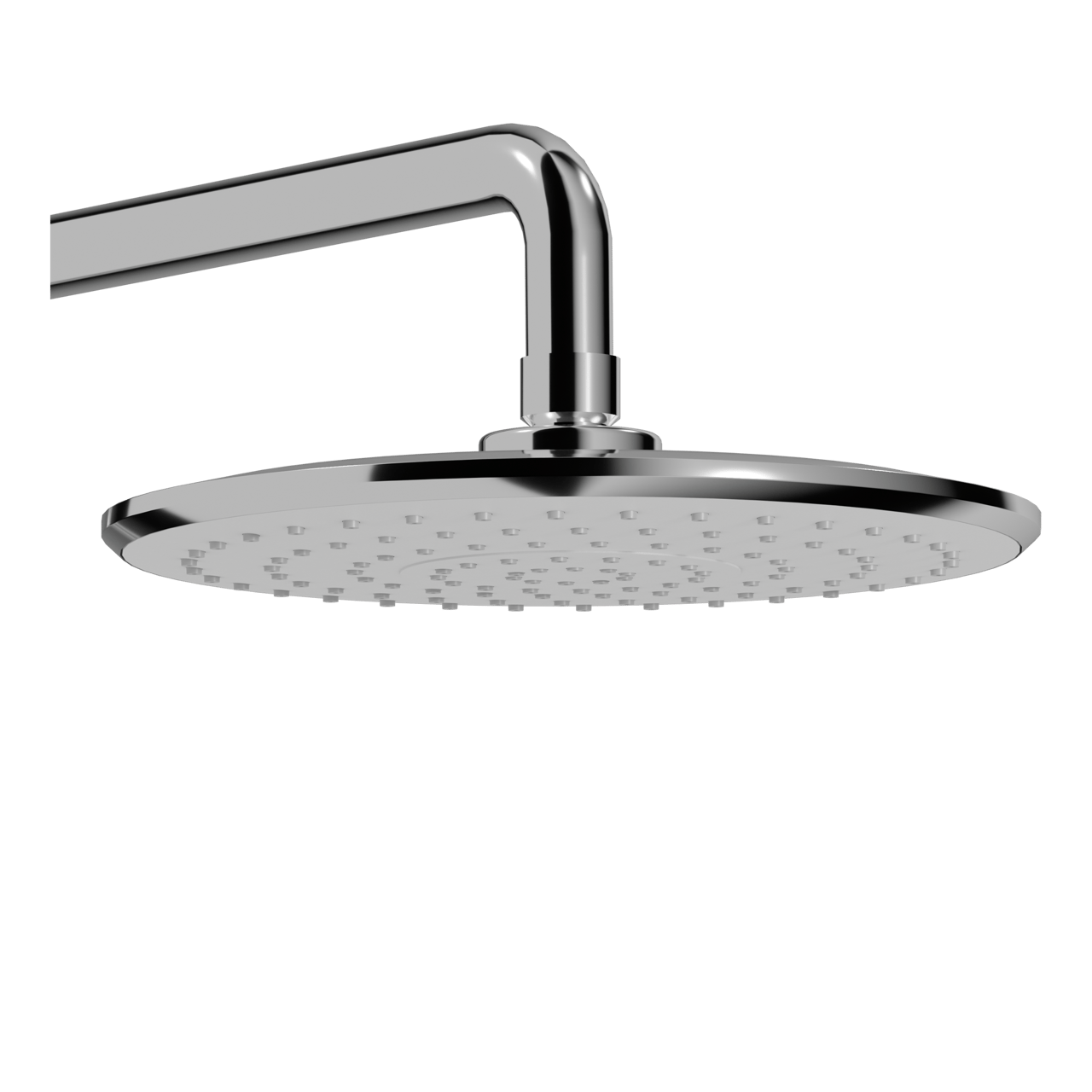 Linie Neptunus Regendusche Duschsystem mit Thermostatbatterie: Wandmontage, Chrom