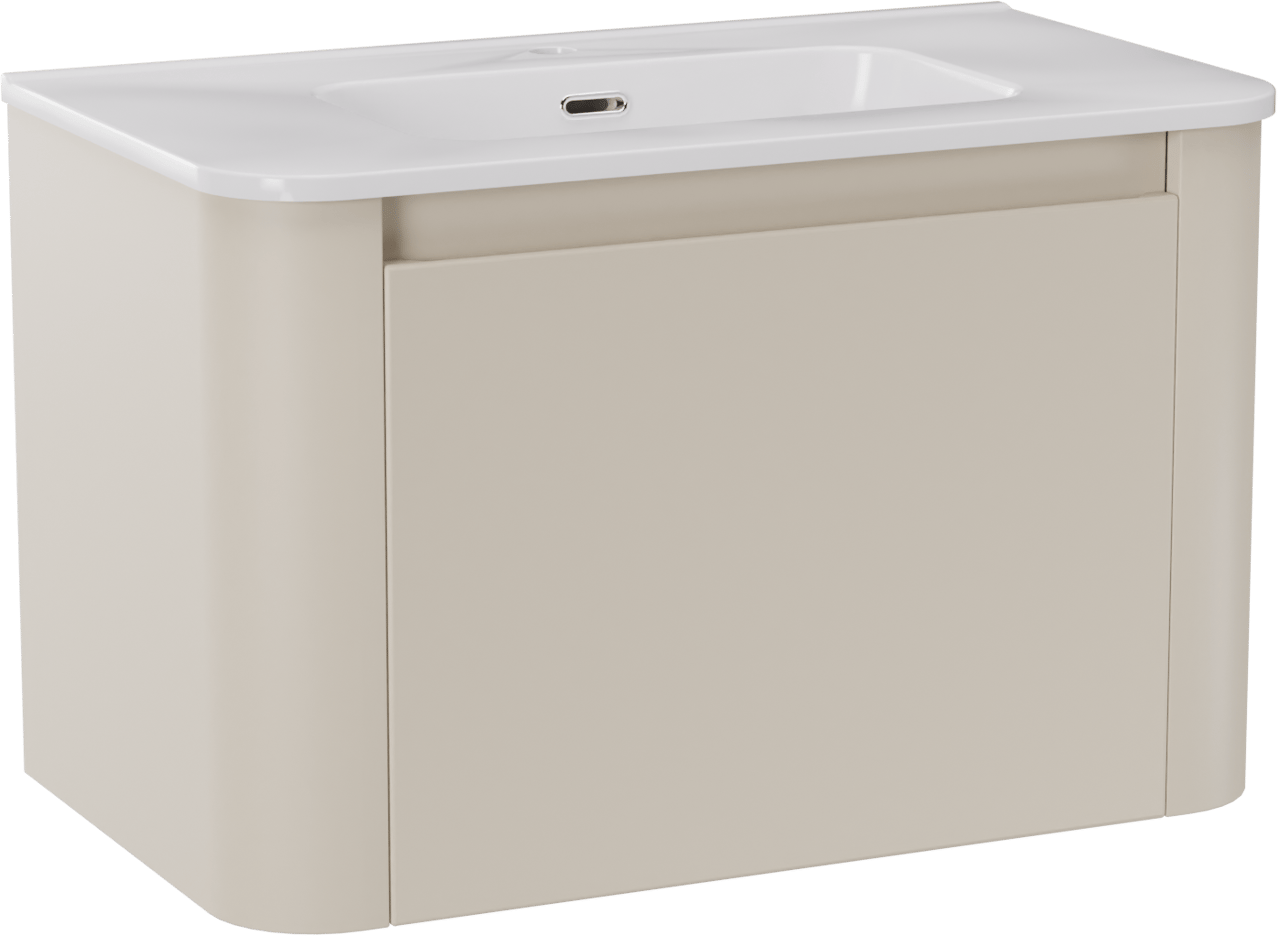 Storke Soft Badmöbel Set mit Kera Soft Waschtisch