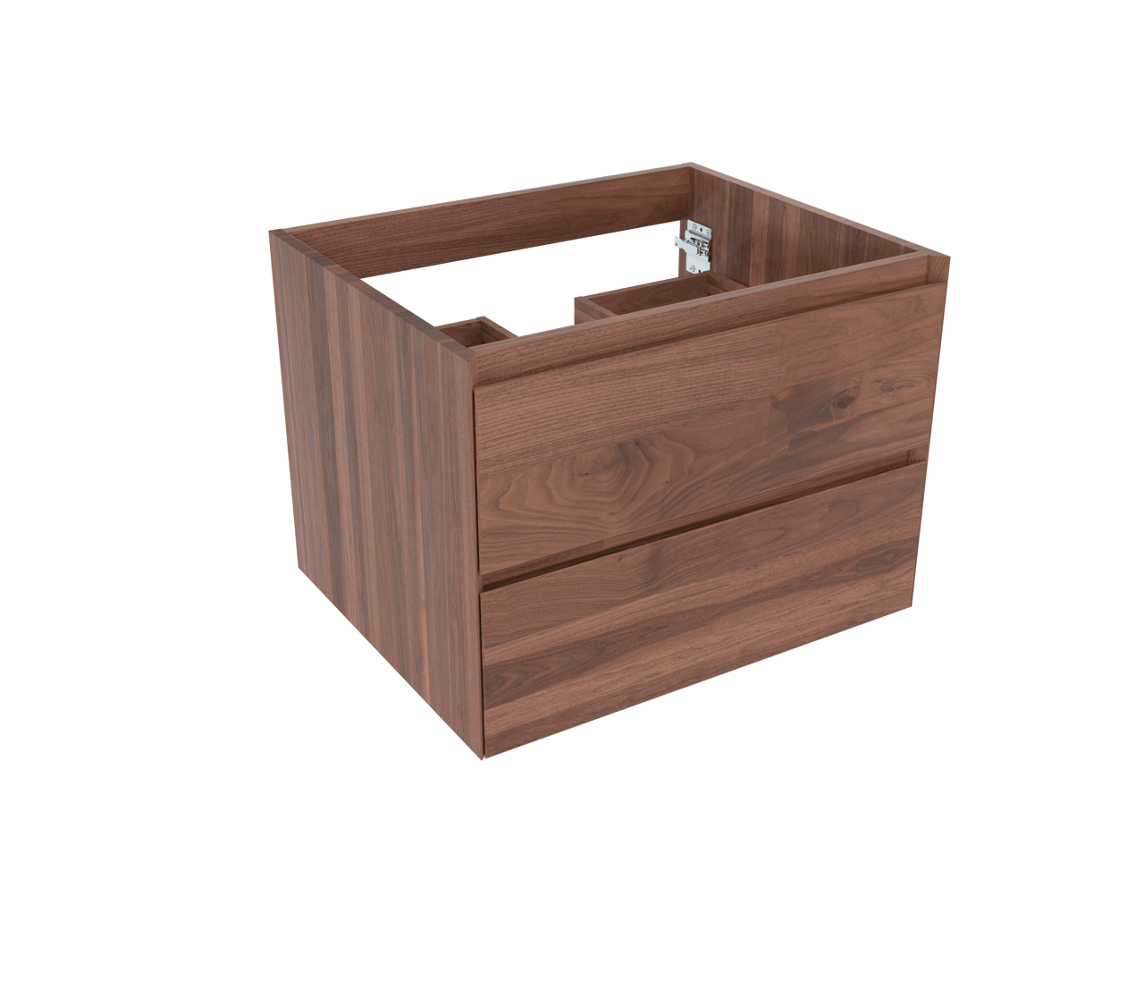 Balmani Mitra zwevende wastafelonderkast 67,5 x 55 cm Amerikaanse notelaar 2 lades