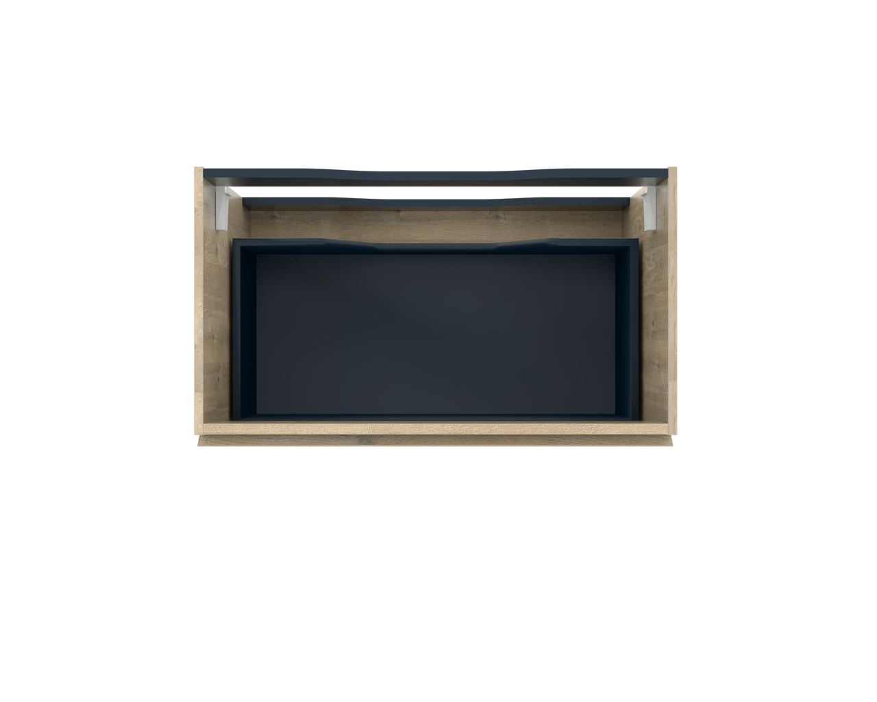 Linie Lado meuble sous-vasque suspendu 80 x 46 cm chêne naturel 1 tiroir