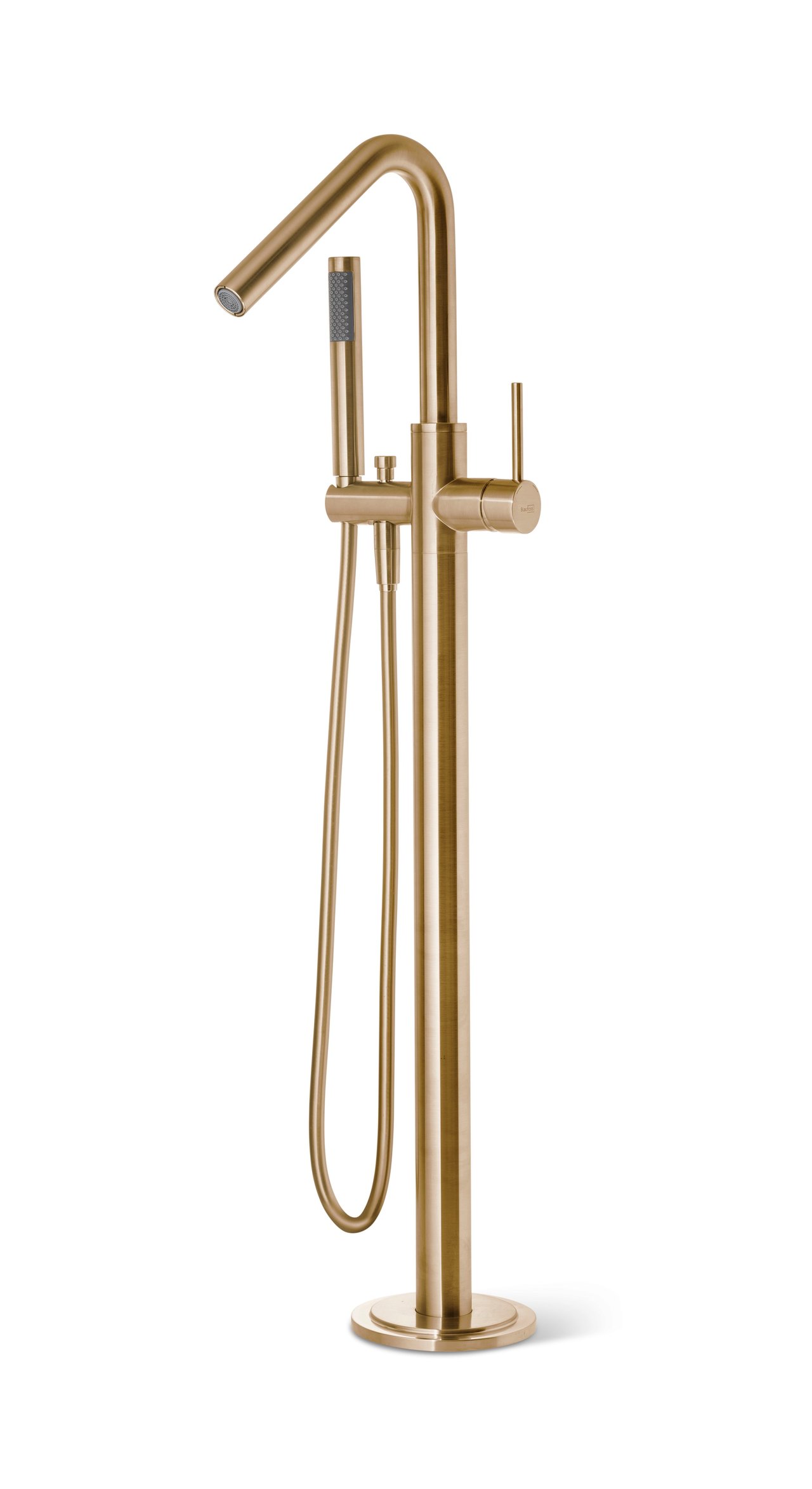 Blaufoss Round Move robinet baignoire îlot avec douchette Brushed Gold