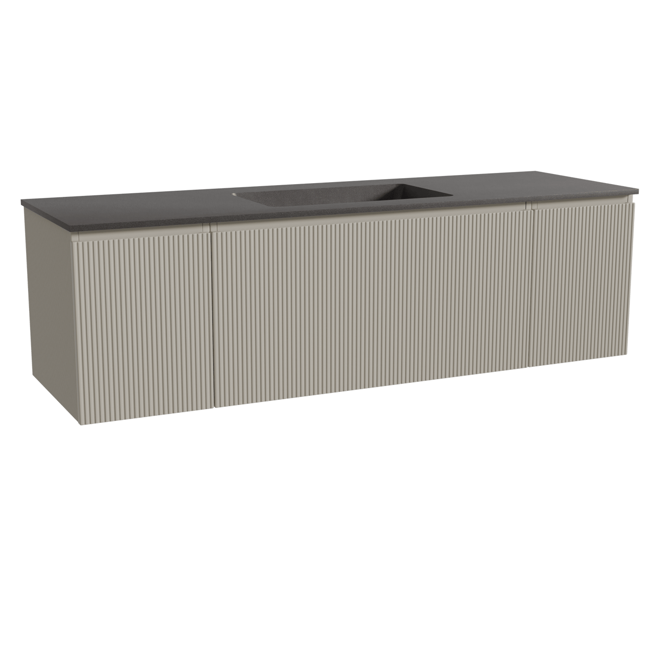 Storke Ribs meuble salle de bains avec lavabo Scuro