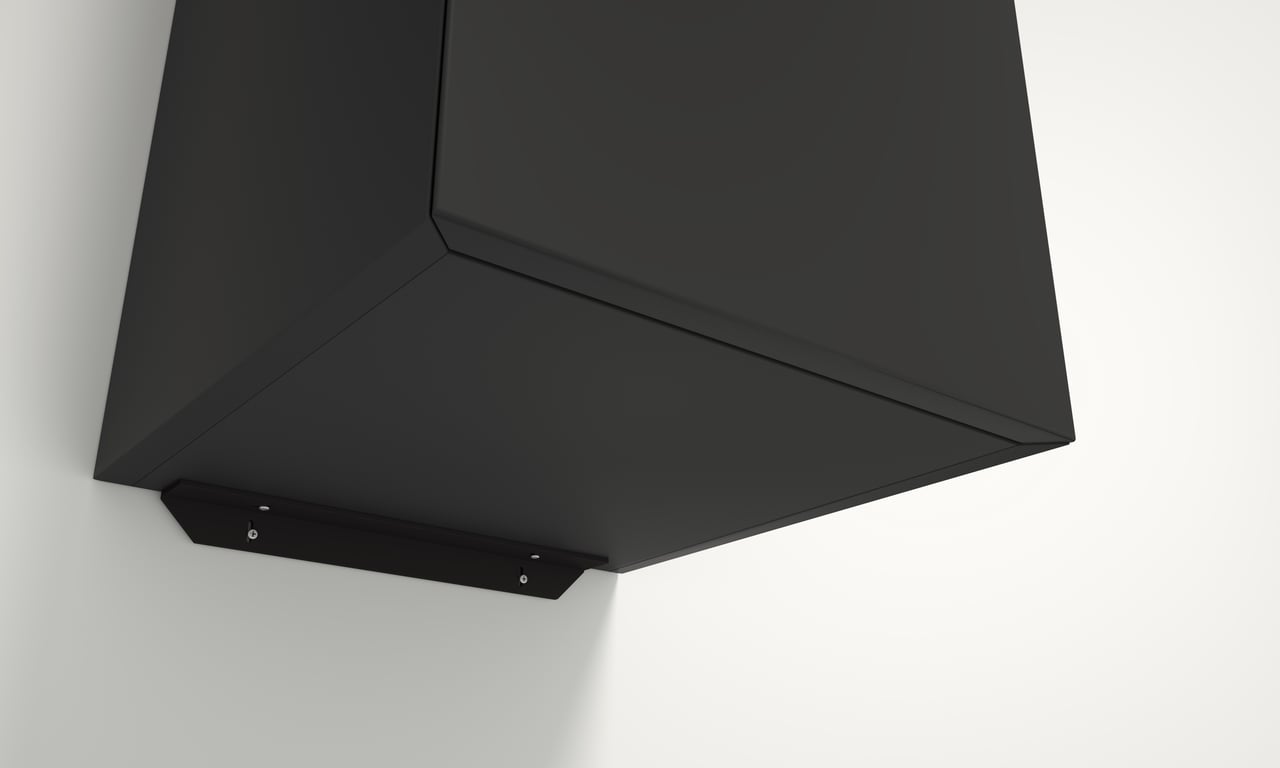 Santeg UniSupport profilé de soutien colonne de salle de bains noir 28 cm