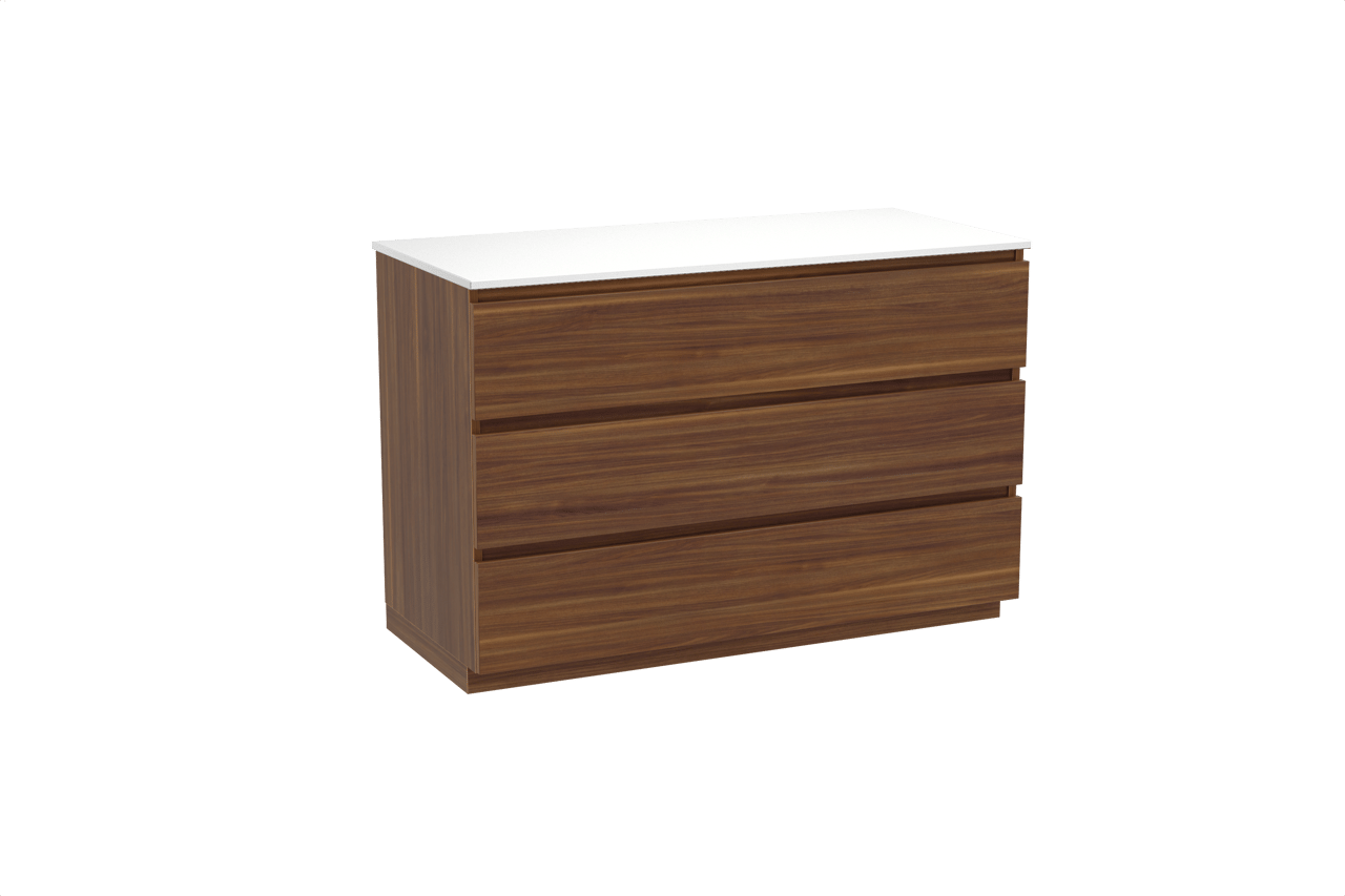 Balmani Lucida meuble salle de bains avec tablette pour vasques Stretto