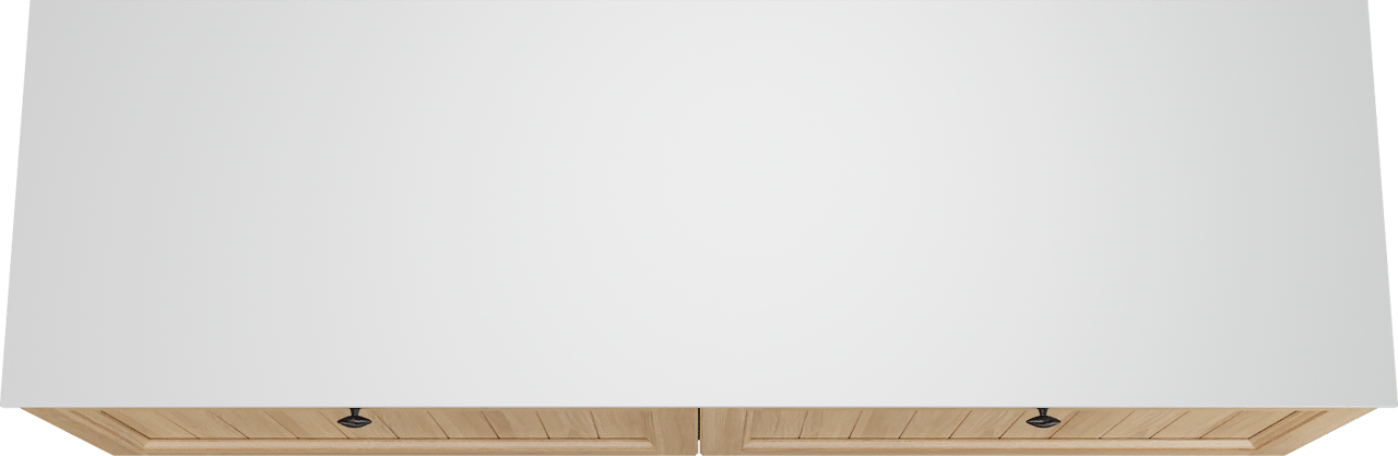 Balmani Lemon zwevend badkamermeubel 180 x 55 cm, fineer natuur eik met Stretto enkel of dubbel tablet in mat wit