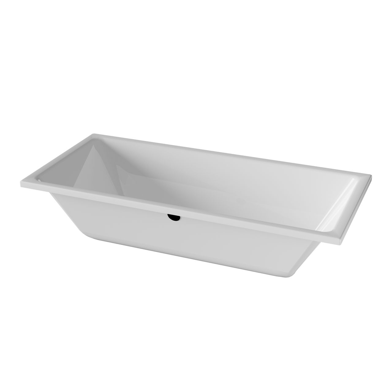 Luca Varess Sandrina baignoire encastrable duo 170 x 75 cm acrylique Blanc Brillant