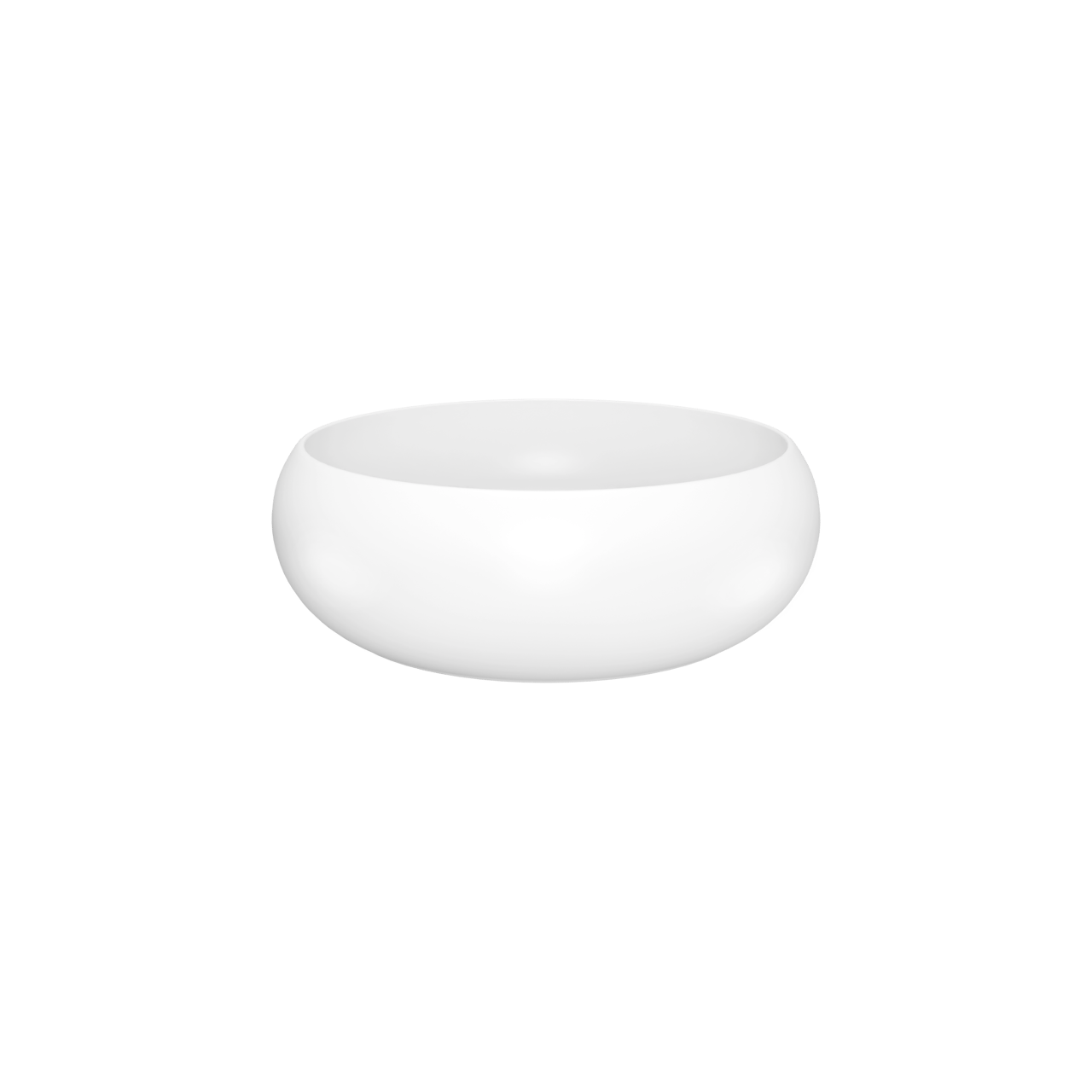Luca Varess Vita vasque à poser porcelaine blanc mat rond Ø 36 cm
