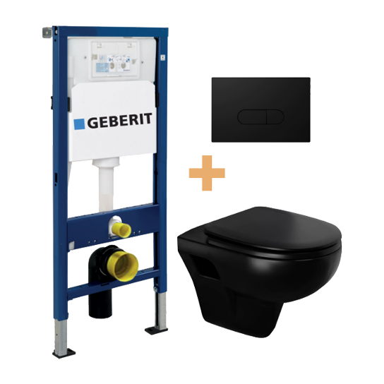 Geberit UP100 toiletset met Enzo hangtoilet