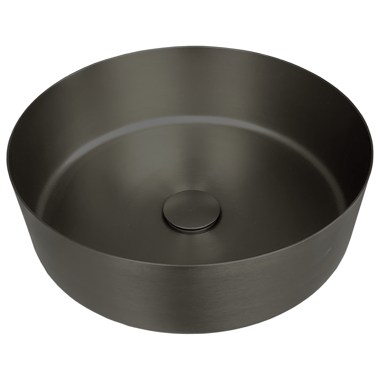 Balmani Accia waskom Brushed GunMetal roestvrij staal rond Ø 36 cm