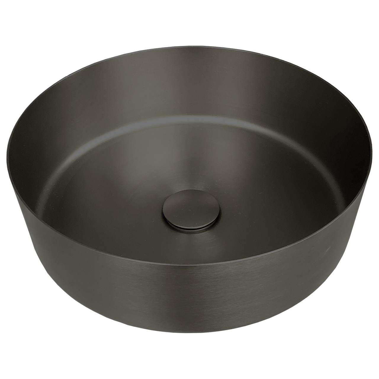 Balmani Accia waskom Brushed GunMetal roestvrij staal rond Ø 36 cm