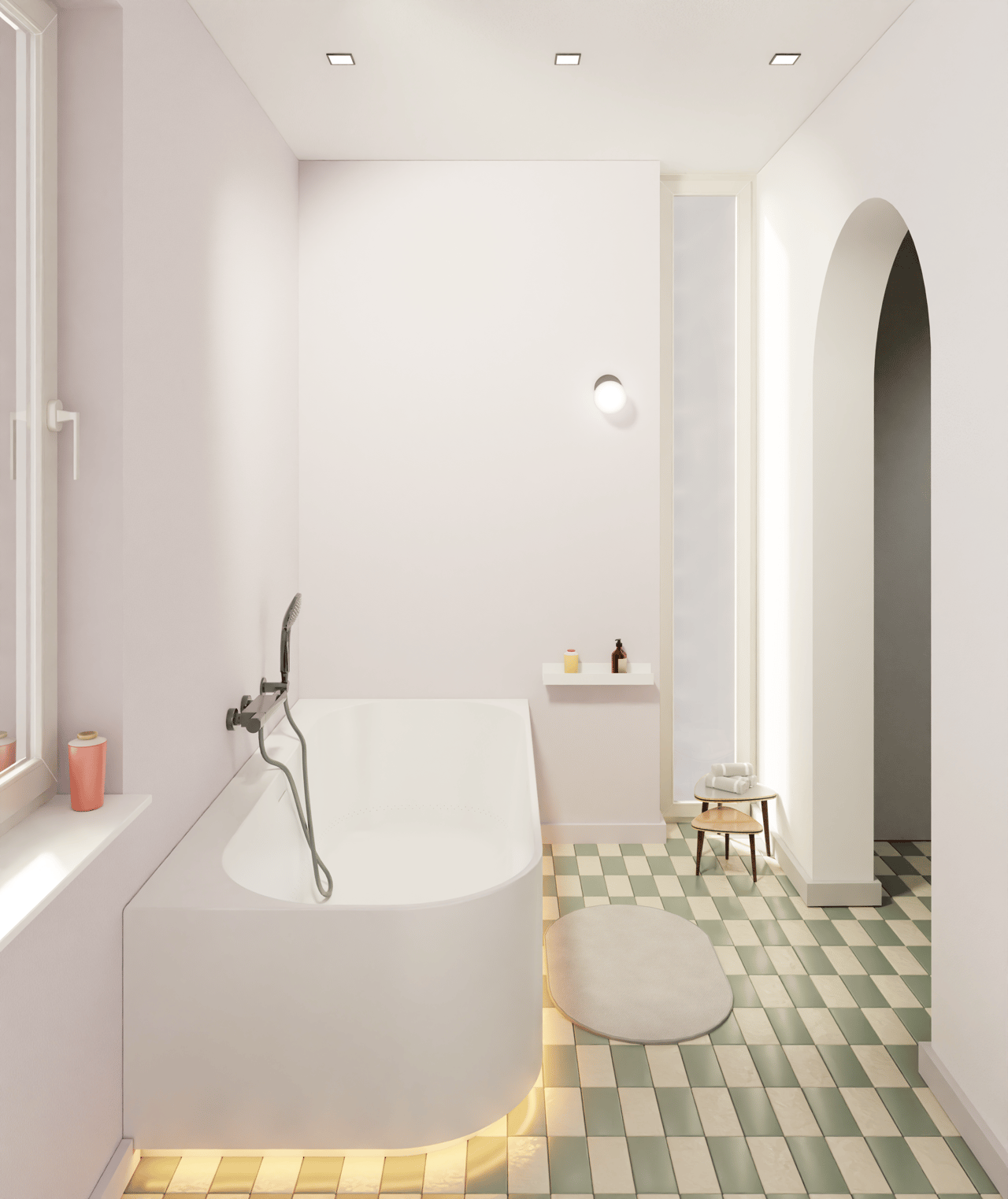 Luca Varess Laguna hoekbad rechts airmassage met LED 170 x 85 cm acryl mat wit