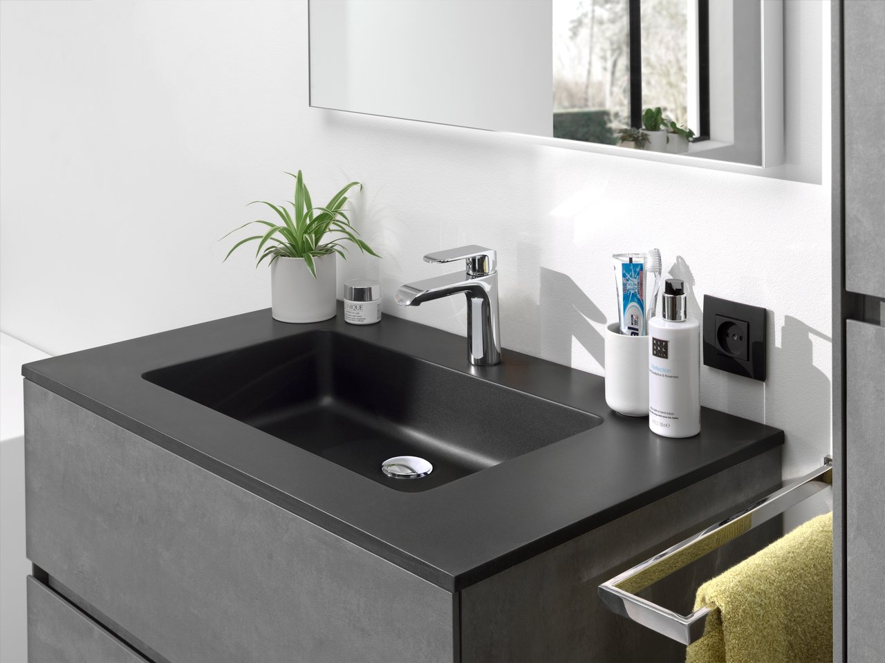 Blaufoss Eleganza Waschtisch-Armatur, Chrom glänzend