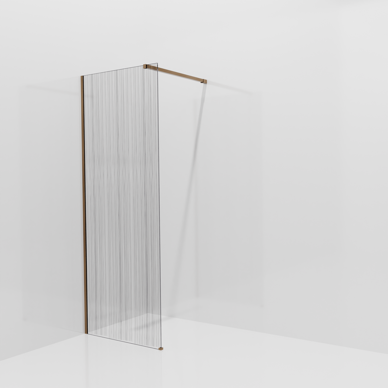 Balmani Modular douche à l'italienne: 80 x 200 cm, Mikado, Profil Brushed Rosegold