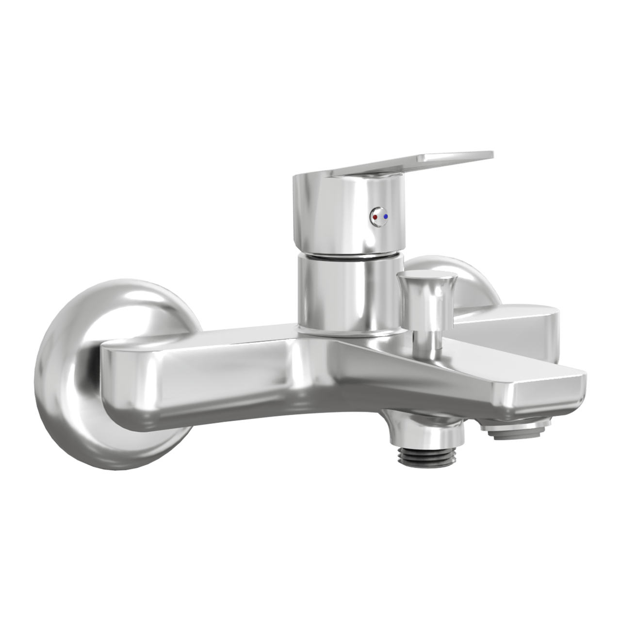 Linie Mila robinet de bain chrome brillant