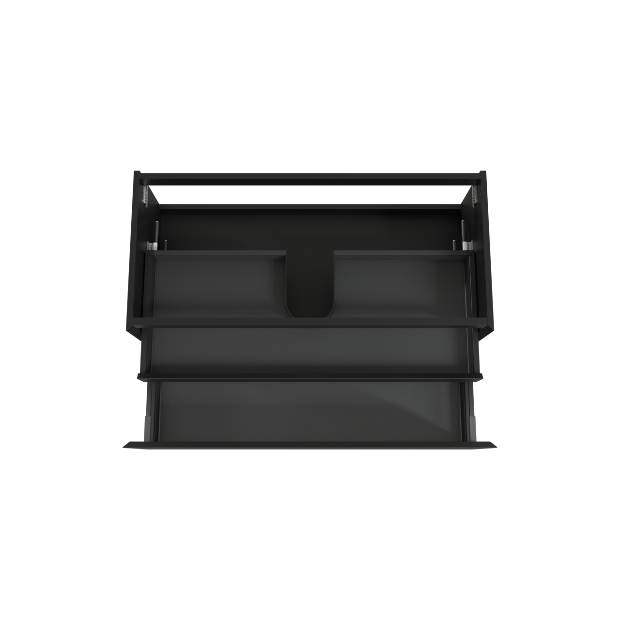 Balmani Idra meuble sous-lavabo suspendu 120 x 55 cm noir mat 2 tiroirs