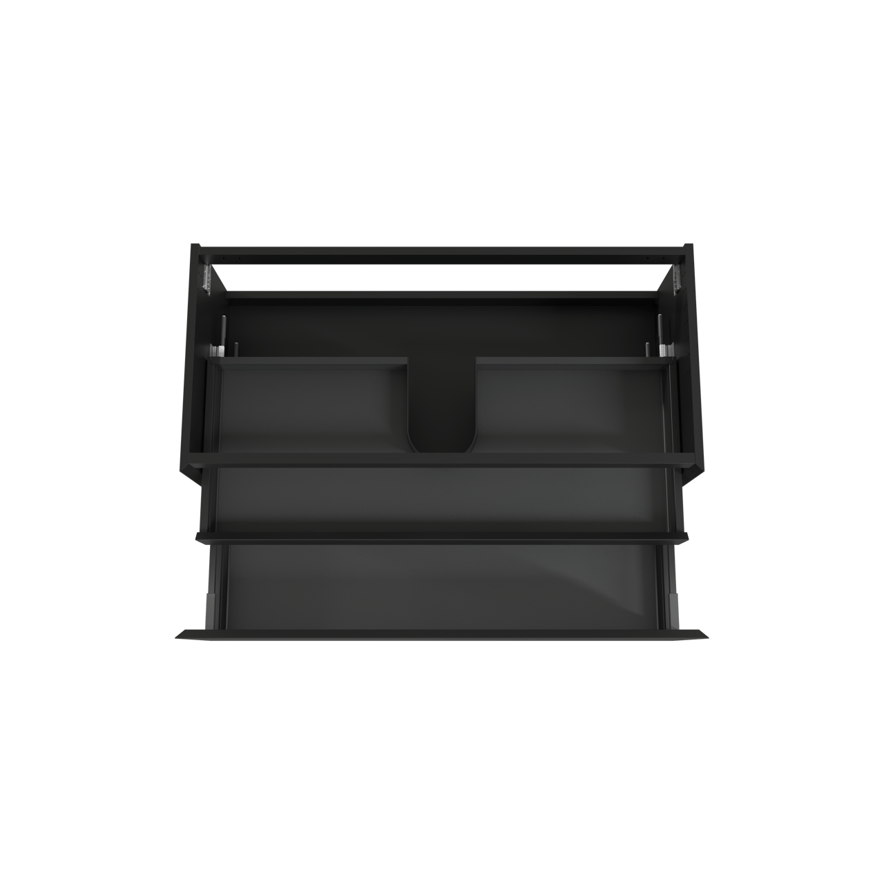 Balmani Idra zwevende wastafelonderkast 120 x 55 cm mat zwart 2 lades