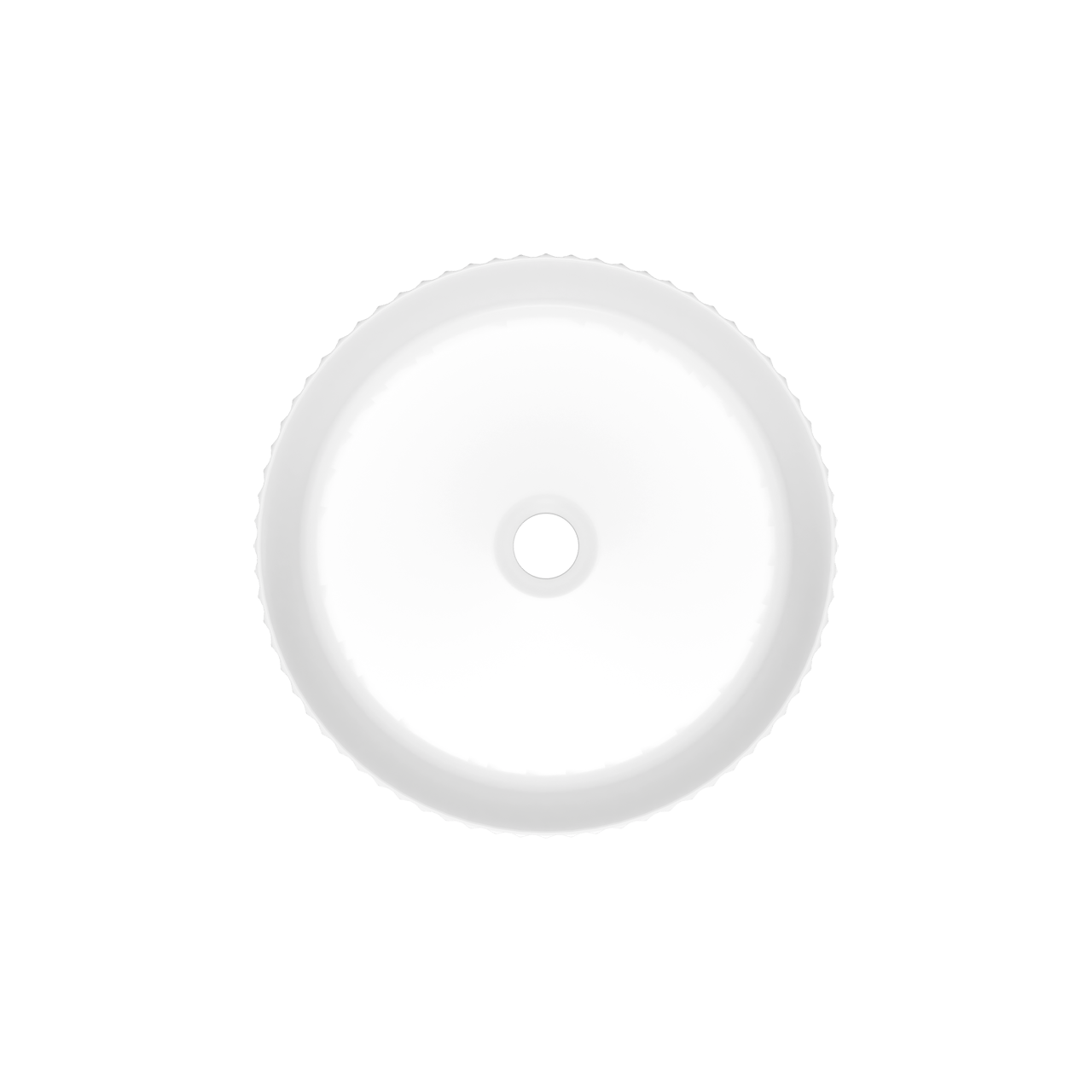 Luca Varess Verona waskom mat witte porselein rond Ø 36 cm