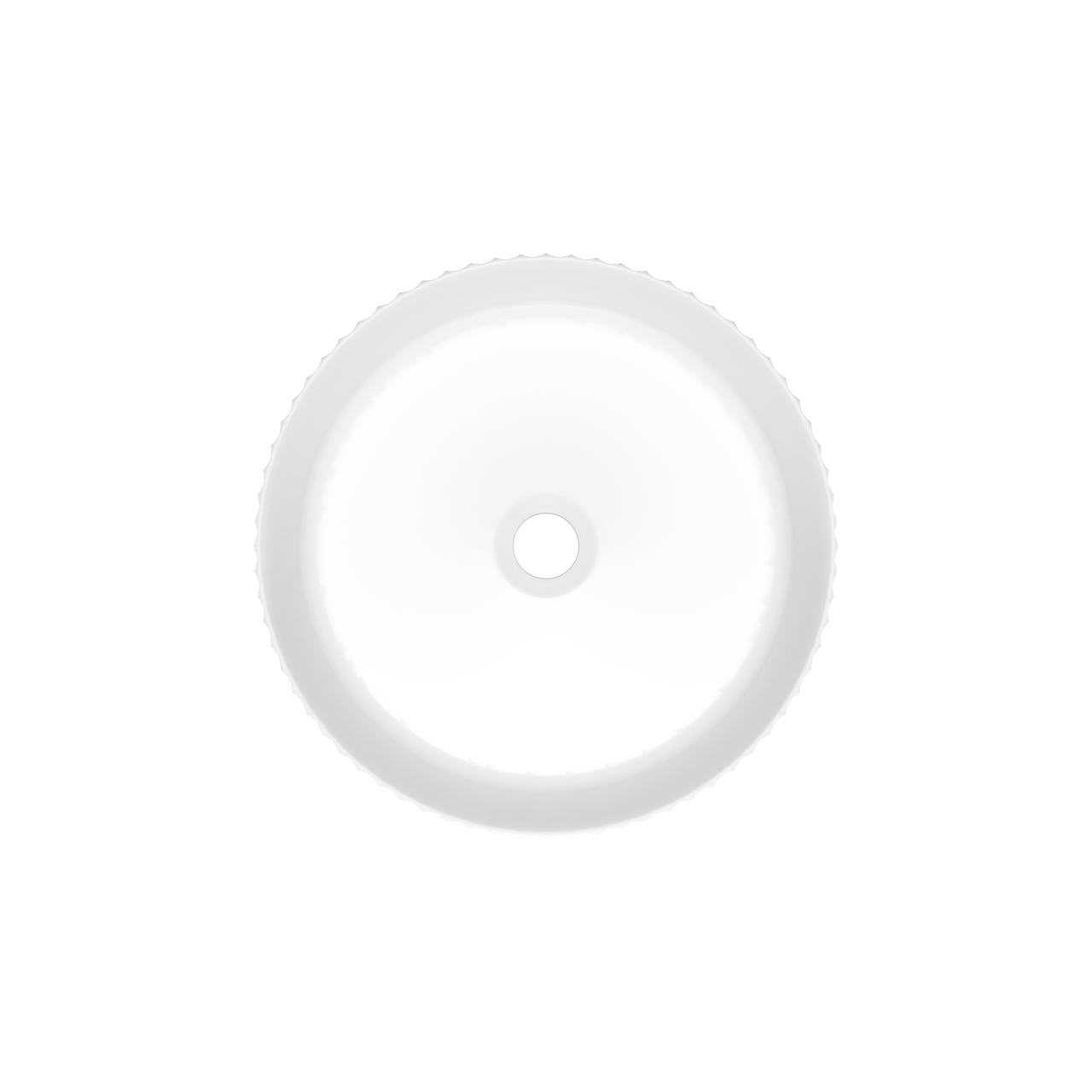 Luca Varess Verona vasque à poser porcelaine blanc mat rond Ø 36 cm