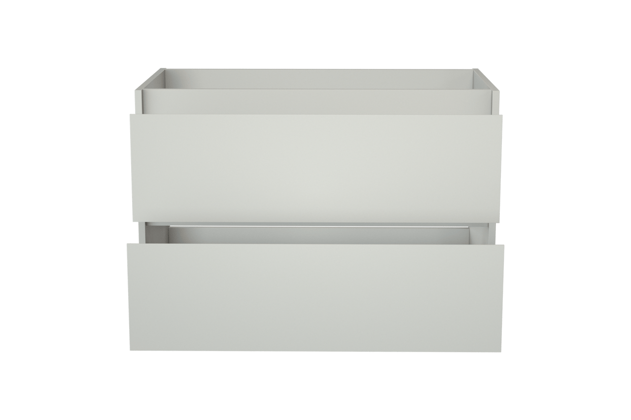 Storke Seda meuble sous-vasque suspendu 95 x 52 cm blanc mat 2 tiroirs
