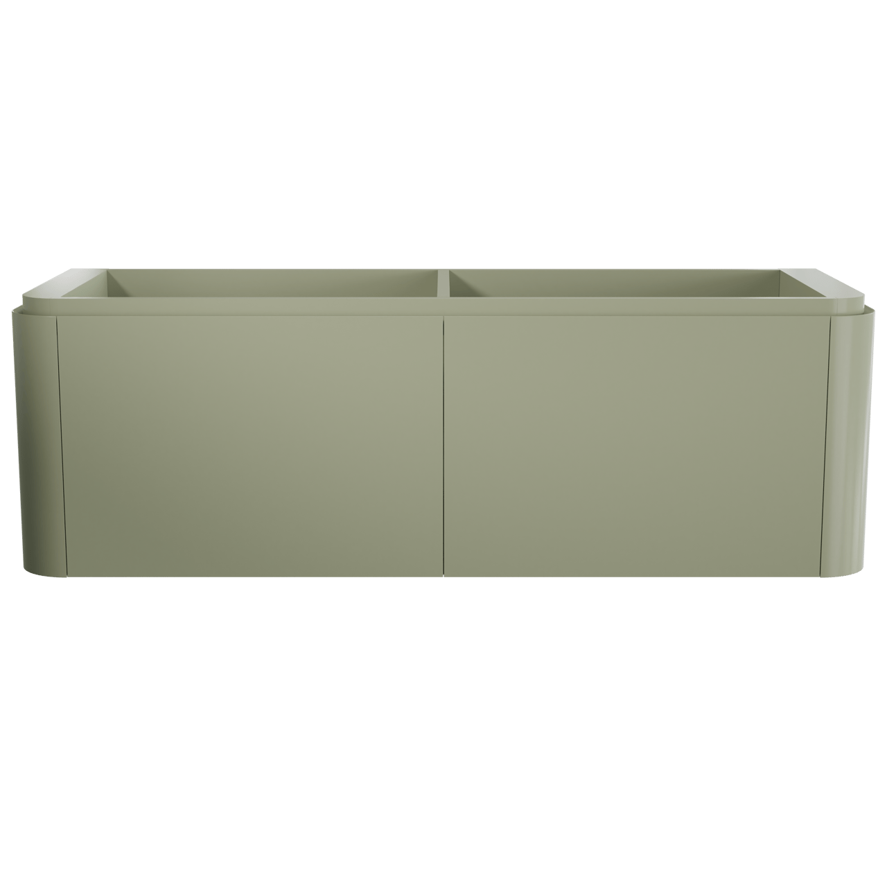Balmani Moon meuble sous-lavabo suspendu 160 x 55 cm vert sauge 4 tiroirs